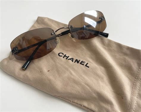 chanel rimless sunglasses 4002